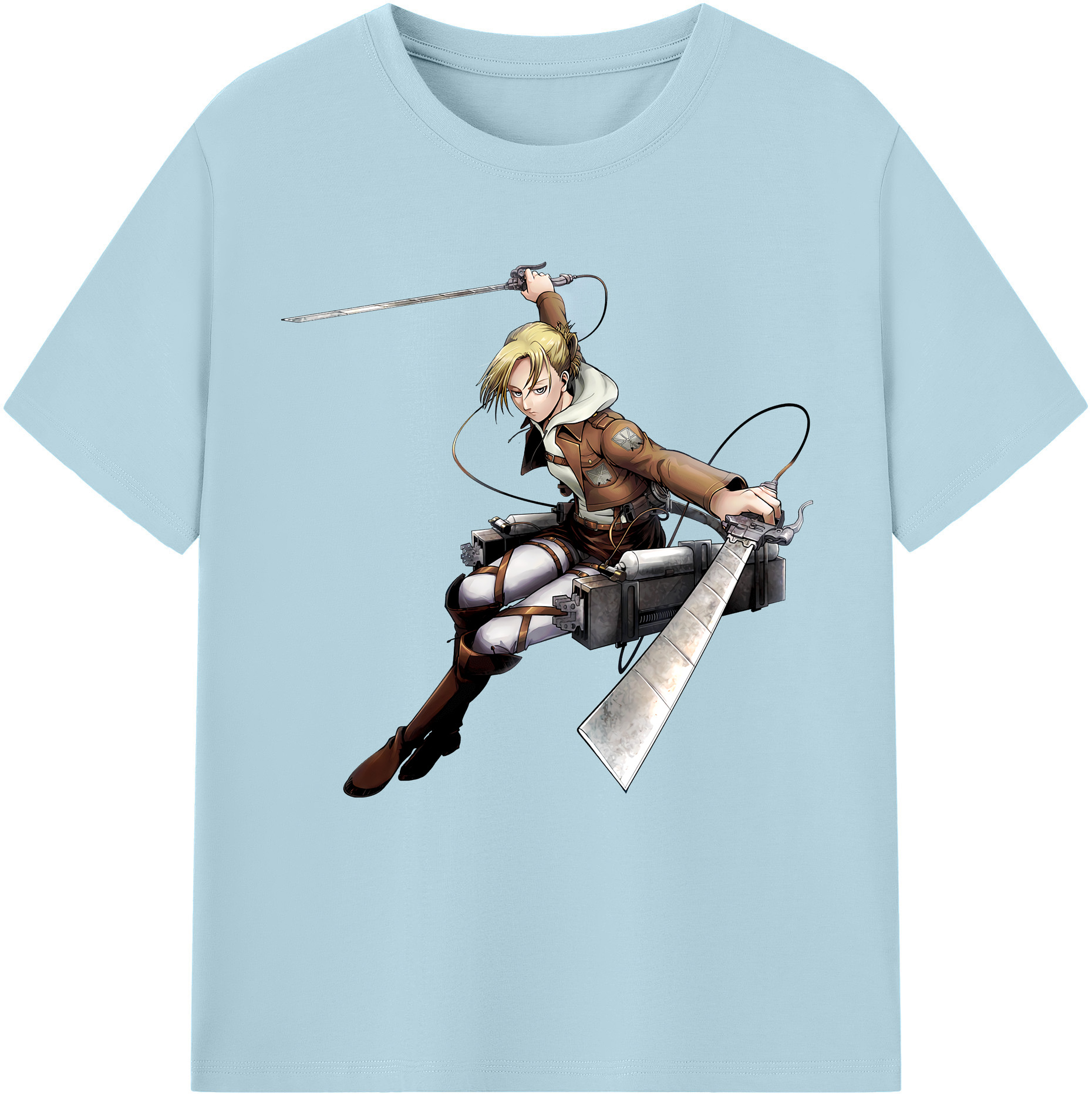 （画像用） 進撃の巨人 アニ・レオンハート Attack on Titan Annie Leonhart 綿100％半袖Tシャツ（フロントプリント）